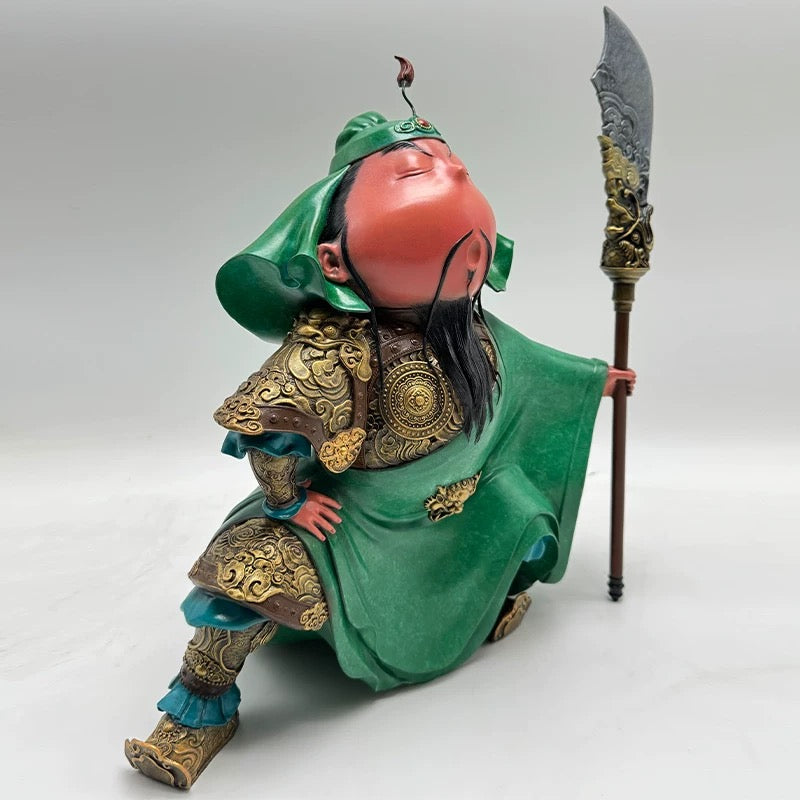 關公雕塑原作 (綠色款)