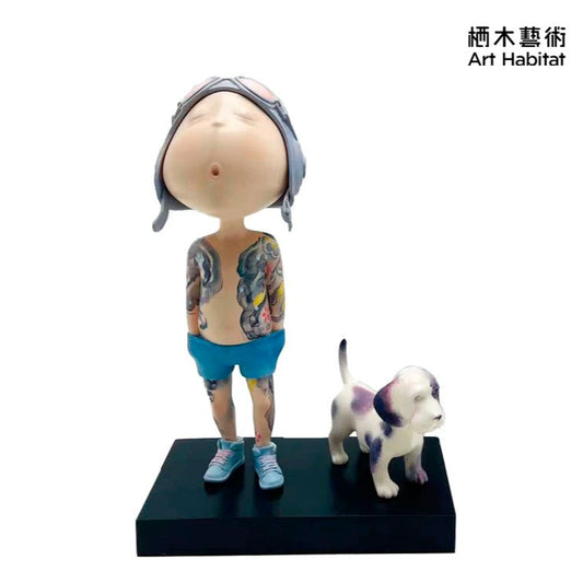 夢想飛行家與小布 (手繪)