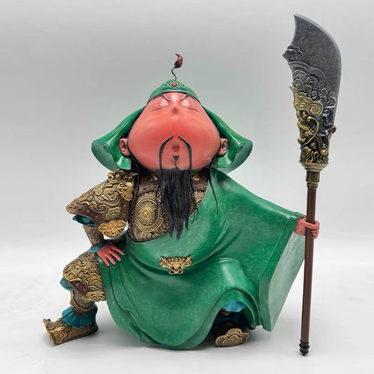 關公雕塑原作 (綠色款)
