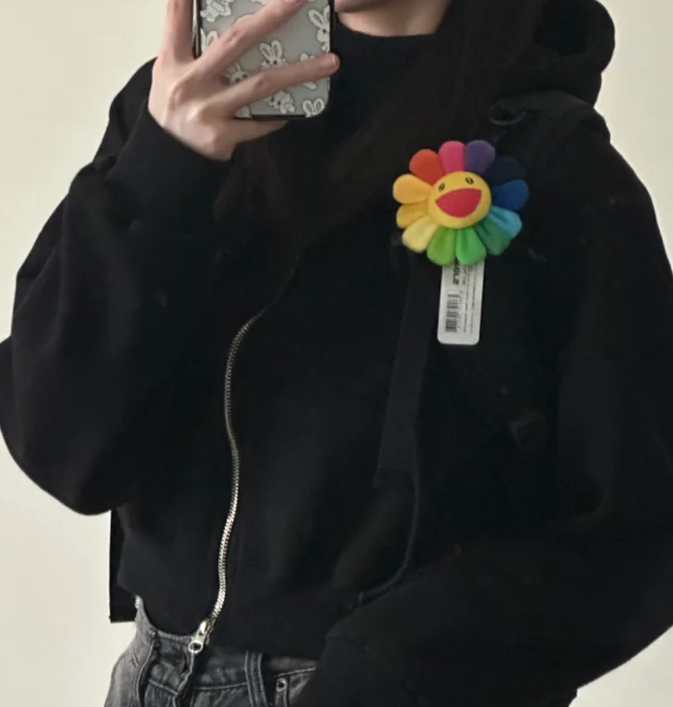 吐舌😋/親親😘雙面花花吊飾